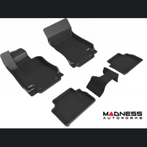 Alfa Romeo Giulia Floor Liners - All Weather - Rubberized - Premium - Front & Rear 5 Piece Set - RWD